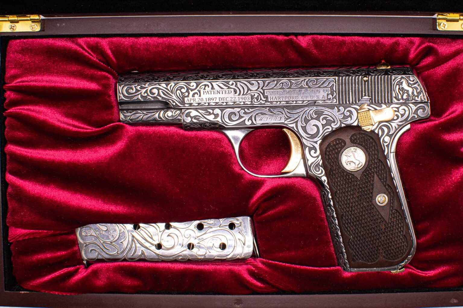 Colt 1903 hammerless 32 rimless smokeless – American Golden Weapons Inc