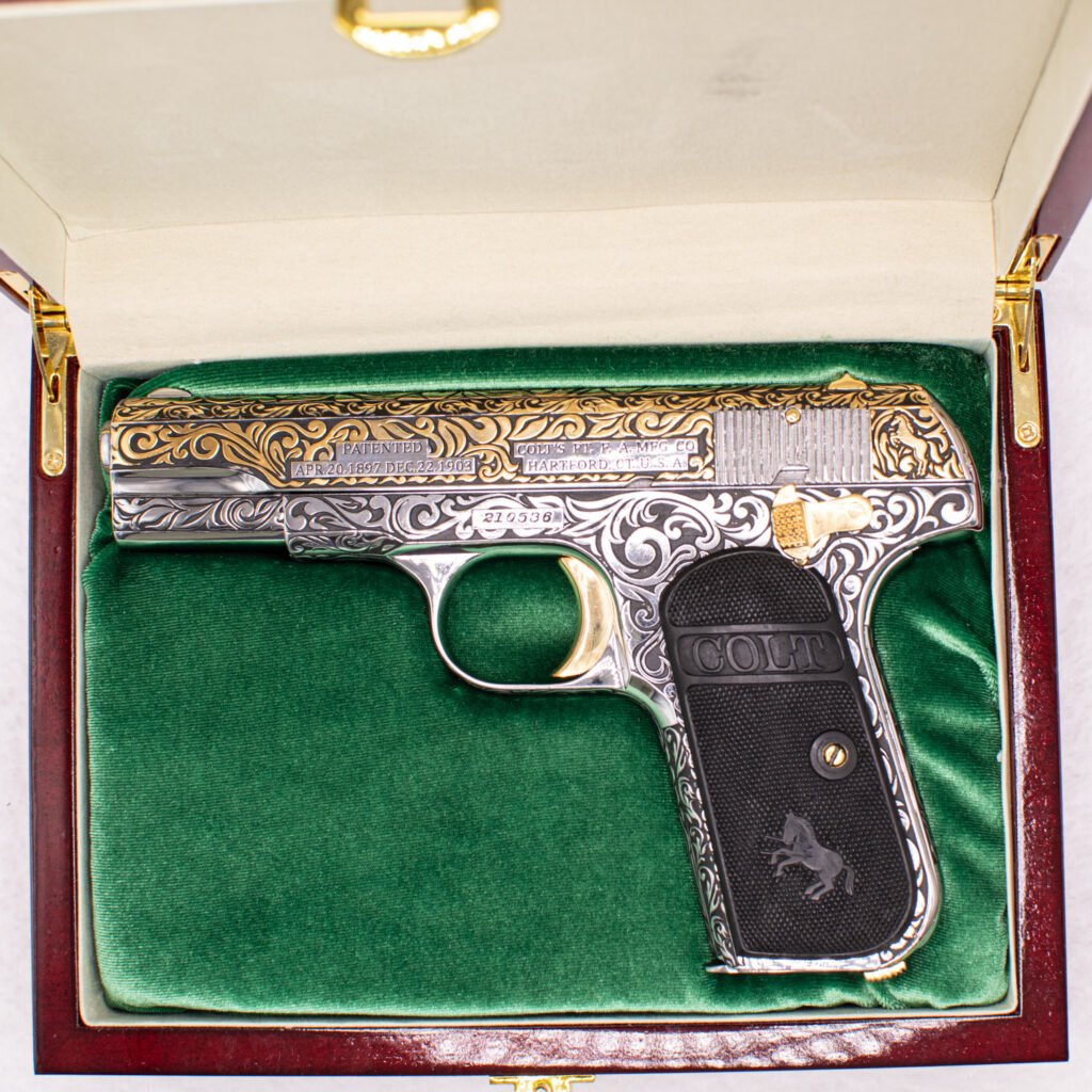 Colt 1903 hammerless 32 rimless smokeless – American Golden Weapons Inc